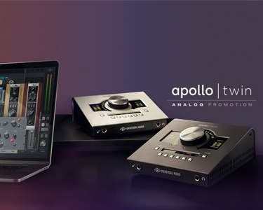 限时促销！购买UA Apollo Twin声卡即可获得专业经典模拟插件包