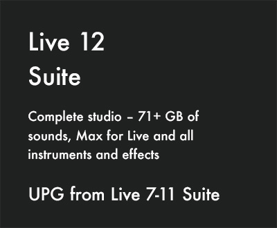 Live 12 Suite, UPG from Live 7-11 Suite